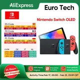 Nintendo Switch oled Spiele konsole mit weißem oder neon (64GB) 7 Zoll oled Bildschirm verbessert