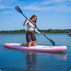 Thunder SUP Board 350 x 81 x 15 cm Weiß/Rosa
