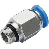TRU Components Gerade-Verbinder PC8-G01 Rohr-Ø: 8 mm Gewinde-Maß: G1/8\