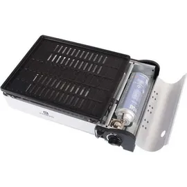 Kemper Smart BBQ tragbarer Gasgrill silber
