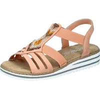 Rieker Sandale Damen Orange 42
