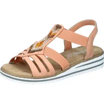 Rieker Sandale Damen Orange 42