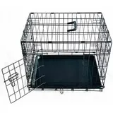 nobby® Transportkäfig 78 x 48 x 54 cm Schwarz