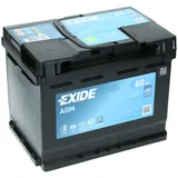 Exide EK600 AGM 60Ah 680A Autobatterie 12V