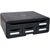Exacompta 319714D Toolbox mit 4 Schubladen - schwarz