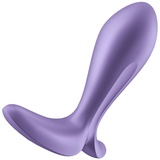 Satisfyer Satisfyer, Vibrator, Analvibrator, Intensity Plug’, 8,8 cm, körperfreundliches Silikon, wasserdicht (IPX7), Appgesteuert, Farbe:lila