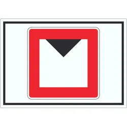 Begrenzte lichte Höhe über Wasserspiegel Aufkleber mit Symbol A8 (52x74mm)