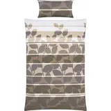 Erwin Müller Bettwäsche Single-Jersey taupe-kiesel Größe 135x200 cm (80x80 cm)