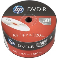 HP DVD-R 4.7GB/120Min/16x Bulk Pack 50 Disc) (50 x), Optischer Datenträger