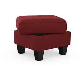 sit&more Stauraumhocker Belluci 58 x 48 x 58 cm Rot
