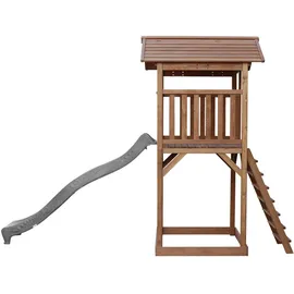 Axi Spielturm Beach Tower Braun mit grauer Rutsche