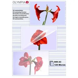 1x50 Olympia Laminierfolien DIN A3 125 micron           9175