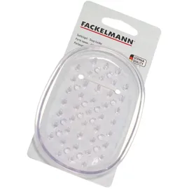 Fackelmann Seifenschale Kunststoff Transparent/Weiß