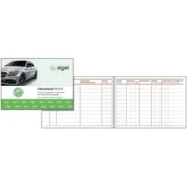 Sigel Fahrtenbuch A6 40 Blatt Grün