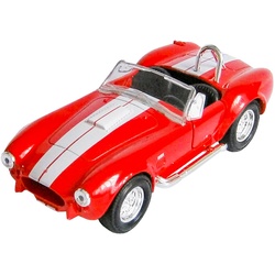 Welly Modellauto 1965 Shelby Cobra 427 S/C Modellauto aus Metall Modell Auto 86 (Rot), Spielzeugauto Kinder Geschhenk Spielzeug rot