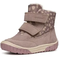 GEOX Winterboots B OMAR GIRL WPF Klettstiefel, Babystiefel Winterstiefel mit schönem Muster Gr. 26, dunkelbeige, - 70371647-26