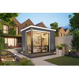 Nordic Holz Gartenhaus Austin 2,40 x 3,00 m Grau