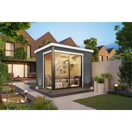 Nordic Holz Gartenhaus Austin 2,40 x 3,00 m Grau