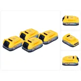 DeWalt Akku Set DCBP 034 E4 4x Powerstack Akku 18 V 1,7 Ah / 1700 mAh XR Li-Ion - mit Ladestandanzeige