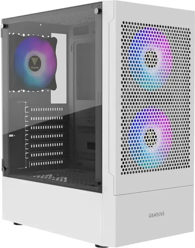 Gamdias Talos E3 MESH GAMING Miditower Weiß