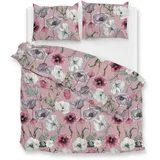 Zo Home Gioia Blumen Pink 155 x 220 cm + 2 x 80 x 80 cm