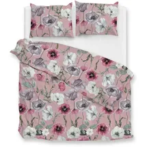Zo Home Gioia Blumen Pink 155 x 220 cm + 2 x 80 x 80 cm