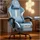 GTPLAYER Gaming Stuhl Stoff Blau