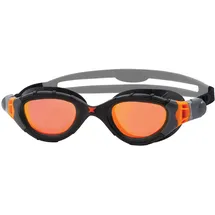 Zoggs Predator Flex Titanium Schwimmbrille grau schwarz orange Small