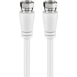 Wentronic SAT Antennenkabel class A+ 3x geschirmt 2 m Weiß