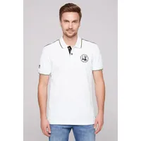 CAMP DAVID Poloshirt, aus Baumwolle, Gr. L, weiß, , 10391745-L