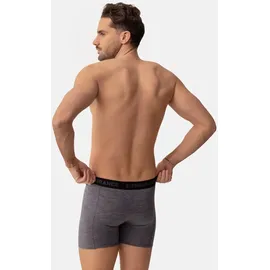 Danish Endurance Boxershorts Merino Trunks in grau Melange - L
