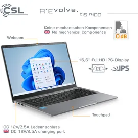 CSL R'Evolve C15 v4 15,6" Intel N100 16 GB RAM 1 TB SSD Win11 Home