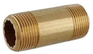 Messing Gewindefitting-Doppelnippel lang - Langnippel - 3/4'' x 60 mm