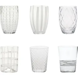 Melting Pot Gläser transparent 6 St.