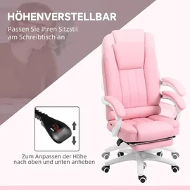 Vinsetto Chefsessel Kunstleder Rosa
