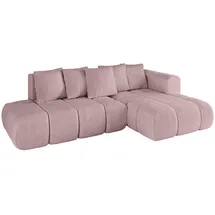 altdecor Ecksofa Cord 4-Sitzer Rosa
