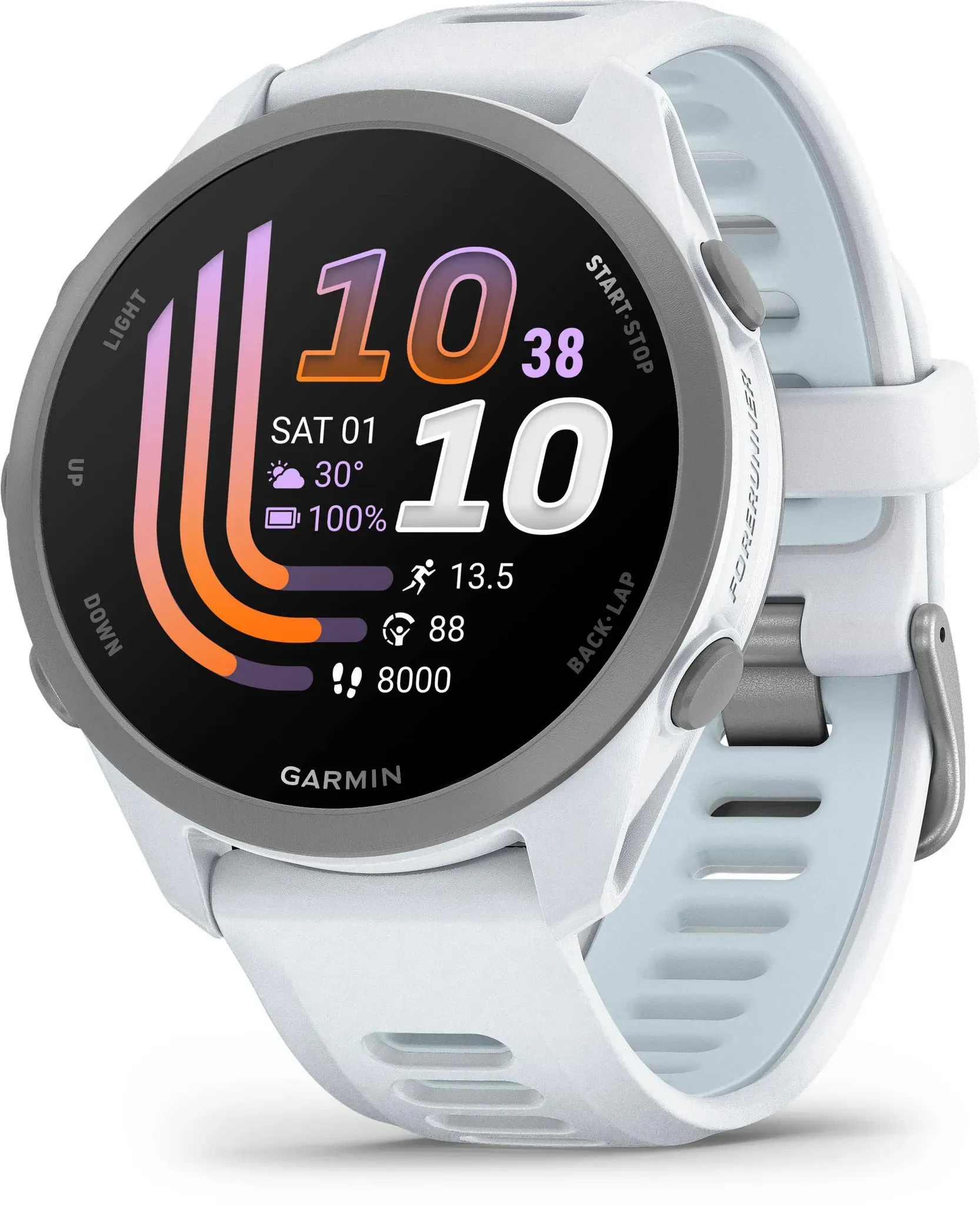 Garmin Forerunner 170 Sportuhr in steinweiss-pudergrau, Größe Einheitsgröße - weiß