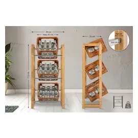 CLP Standregal 56 x 112 x 32 cm Beige