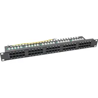 EFB 37595SW.2 Patchpanel 50xRJ45 8/4 1HE ISDN, RAL9005, Cat.