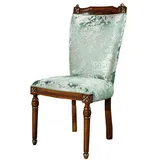 Casa Padrino Esszimmerstuhl Luxus Barock Esszimmerstuhl Mintgrün / Braun - Handgefertigter Massivholz Küchenstuhl mit edelm Muster - Barock Esszimmer Möbel