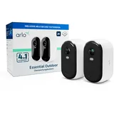 Arlo ESSENTIAL2 XL OUTDOOR CAMERA 2-PACK VMC3252-100EUS WLAN IP-Überwachungskamera-Set mit 2 Kam