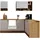 Respekta L-Küchenzeile Hilde LBBEKBL220EWC ohne E-Geräte 220 cm Weiß