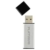 PLATINUM ALU USB-Stick 256 GB USB 3.0 USB-Flash-Laufwerk - moderner Speicher-Stick aus Aluminium - inkl. Schutzkappe in schwarz, Kapazität:256GB, Typ:USB 3.0