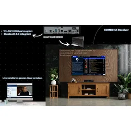 GiGaBlue UHD Trio 4K PRO - Combo Tuner, W-LAN 1200Mbps