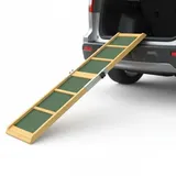 Mucola Hunderampe Autorampe klappbar Einstiegshilfe für Hunde – Tragbare Haustierrampe 155x40cm bis 90kg belastbar | rutschfeste Oberfläche, leicht zusammenklappbar für Auto SUV Kofferraum