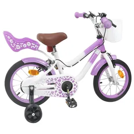 vidaXL Kinderfahrrad Mit Stützrädern 16 Zoll Farbe lila