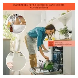 Klarstein Royal Flush Eco Dunstabzugshaube 90 cm 576 m3/h A+