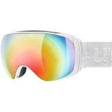 Uvex Unisex – Erwachsene sportiv Full Mirror Skibrille (1030 white matt, one Size