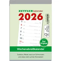 Zettler Wochenabreißkalender 2025 - 10,5x14,6 cm - 1 Woche