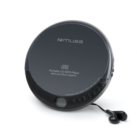 MUSE M900DM | tragbarer CD-Player | mitgelieferte Kopfhörer | schwarz
